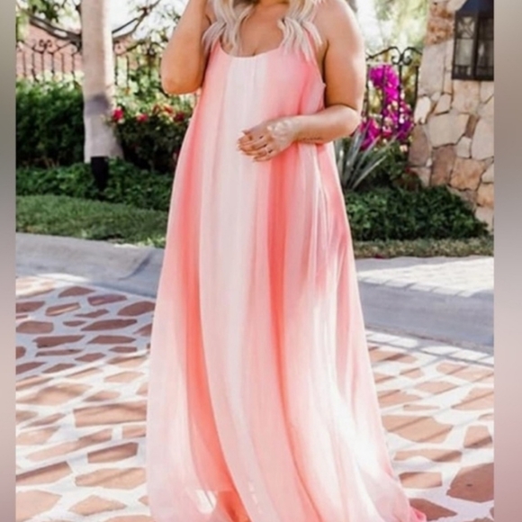 Pink Lily Dresses & Skirts - Pink Lily Soft White Fabric Size Large PTP 21 1/2 Inches Full Length 59 Inches